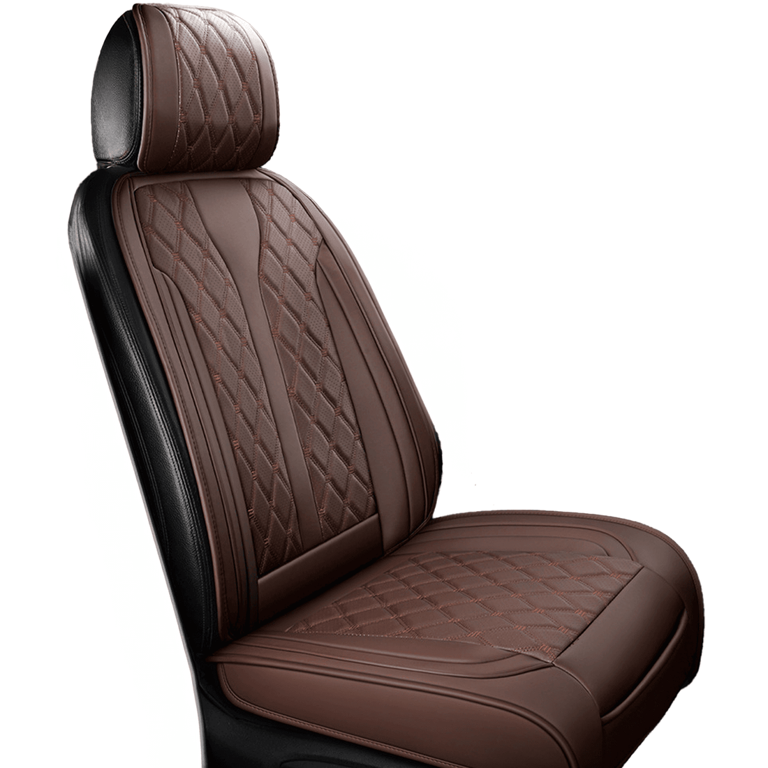 Husă scaune auto din piele PU, universale, pentru scaunele din față, antialunecare, design modern