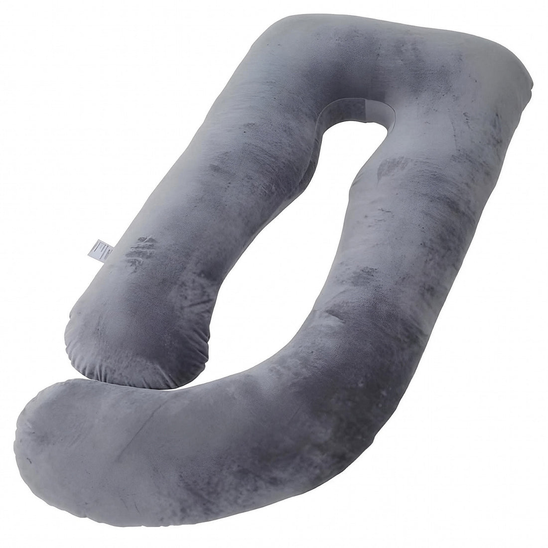 Perna Gravide si Alaptare Elindor®, Multifunctionala, Forma de U, Husa din Bumbac Satinat Detajabila, Lavabila, Suport Burta, Picioare, Cap, Gat, Spate, Ideala Pentru Formit Lateral, 2 kg, 79 x 152 cm, Gri