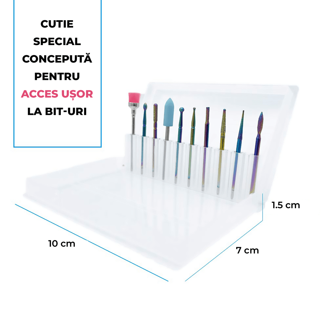 Set 20 capete freză Elindor, universale