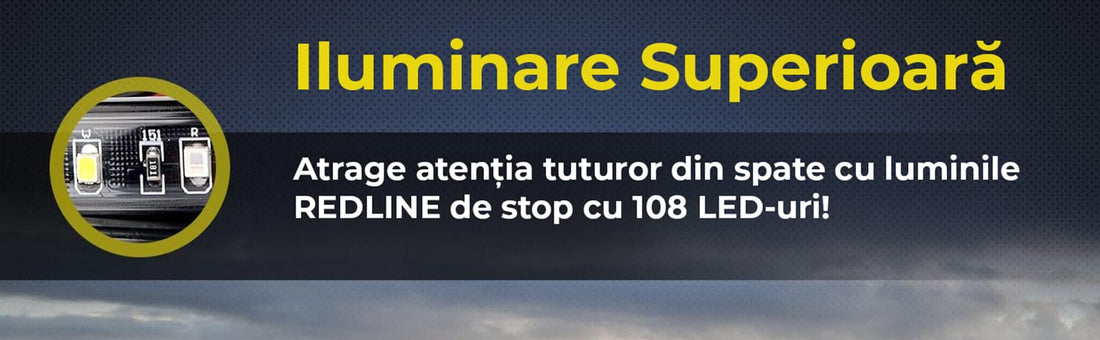 Banda de Lumini LED pentru Masina, Montaj Exterior, Pentru Hayon, cu 5 Moduri de Functionare Sincronizate cu Comenzile Masinii, Rezistent la Apa IP67, 264 LED-uri in Doua Randuri, Potrivit la Orice Conditii de Mediu