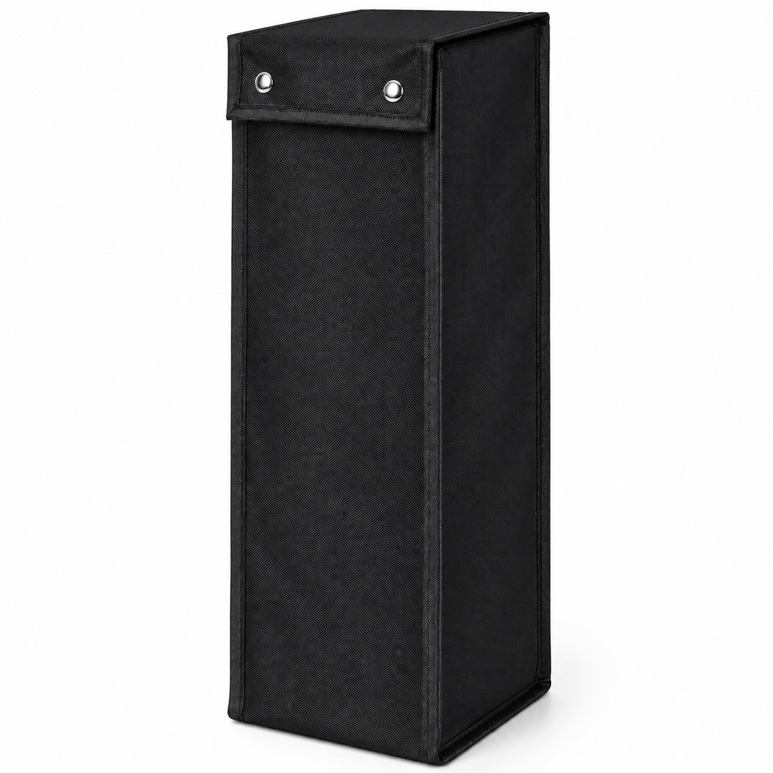 Organizator Ustensile de Gratar Elindor®, Material Oxford 600D Rezistent la Apa, Capac cu Capse, Suport Vertical pentru Accesorii BBQ, Portabil, 16 x 16 x 51 cm, Negru