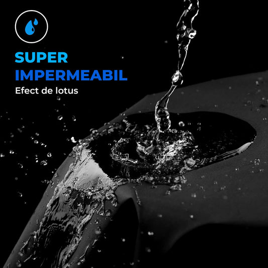 Husa Motocicleta Universala Elindor® Impermeabila, Protectie Antipraf si UV, Banda Reflectorizanta, Orificii Lacat, Exterior si Interior, Accesorii Motocicleta, Negru