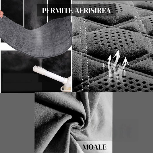 Husa Scaun Auto Premium Elindor® Universala, pentru Protectie Sezut Scaune, Ofera Protectie Pentru Bancheta Fata, Antialunecare, Piele PU, Material Respirabil, Buzunar Depozitare, Accesorii Masina Huse Interior 57x42 cm, Gri Inchis