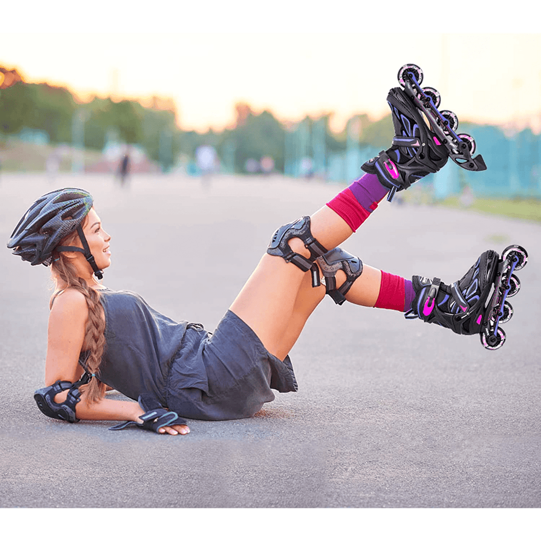 Role Reglabile S 29-32, Roți Luminoase Silicon, Rulmenți ABEC-7, Mov