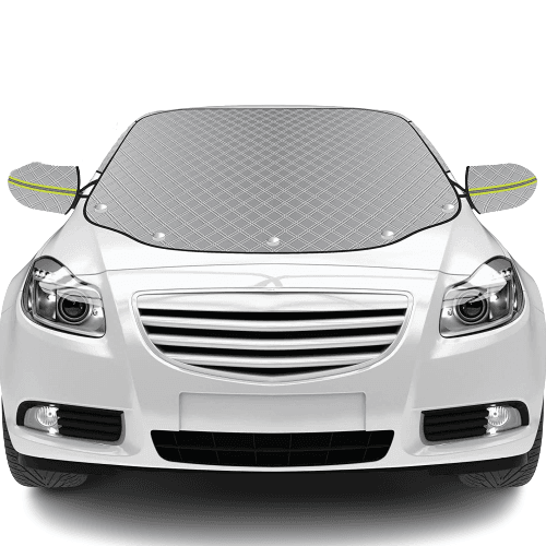 Parasolar pentru Parbriz și Oglinzi, Anti-Igheț, cu 5 Magneți, Bandă Reflectorizantă, Material cu 4 Straturi, Universal, 193 x 126 cm