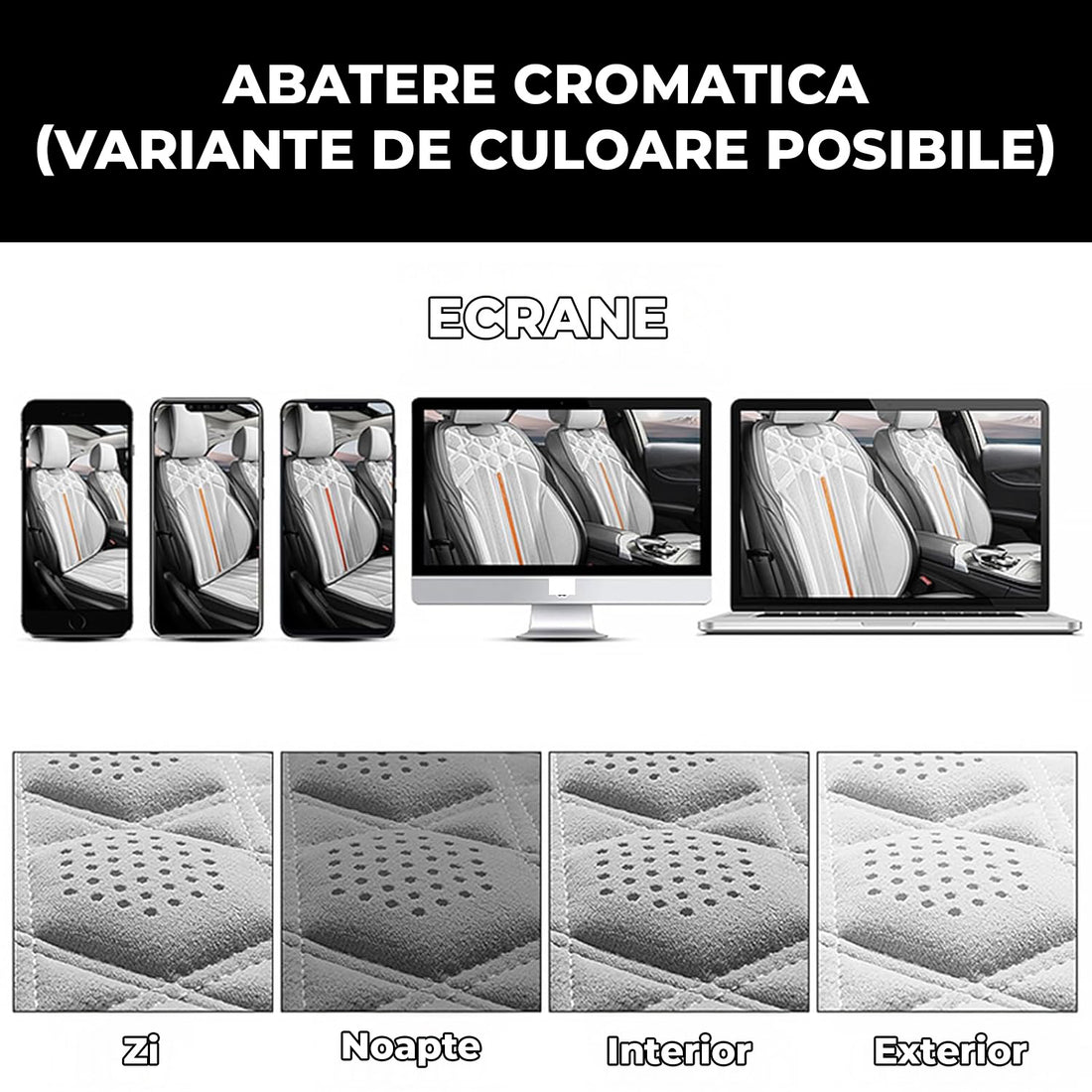 Husa Scaun Auto Premium Elindor® Universala, pentru Protectie Sezut Scaune, Ofera Protectie Pentru Bancheta Fata, Antialunecare, Piele PU, Material Respirabil, Buzunar Depozitare, Accesorii Masina Huse Interior 57x42 cm, Negru