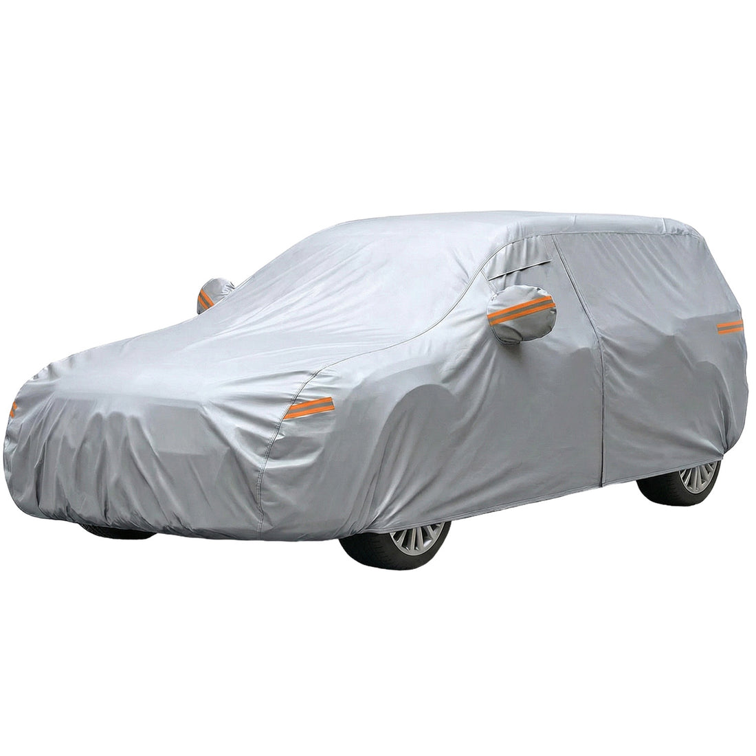 Prelata Auto Premium Elindor® Impermeabila, Protectie UV, Antisoare, Praf, Ploaie si Zapada, Toate Anotimpurile, Husa Exterior, Huse Protectie Completa, Universala, Accesorii Masina, Marime Break XL, 500 × 193 × 144 cm, Gri