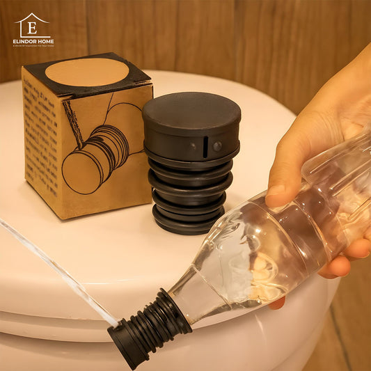 Bideu Portabil Elindor® Compatibil cu Orice Sticla, ABS Rezistent, 3 × 3.6 × 3 cm, Ultra Usor 12 g, Ideal pentru Calatorii, Drumetii si Igiena Postpartum, Negru