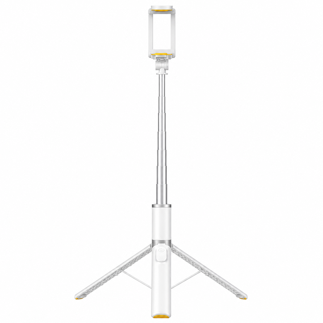 Trepied Foto Telescopic Profesional Elindor® Stativ Telefon 2-in-1, cu Telecomanda Bluetooth si Functie Selfie Stick, Compatibil iPhone / Android, Tripod Universal, Suport Durabil si Usor, Unghi Ajustabil 180°, 32-160 cm, pentru Foto / Video, Alb