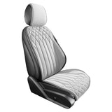 Husă Auto Elindor®, Suede Moale, Universală, Confort Premium, Alb