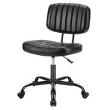 Scaun de Birou Elindor® Fără Brațe, Rotativ, Reglabil, Negru