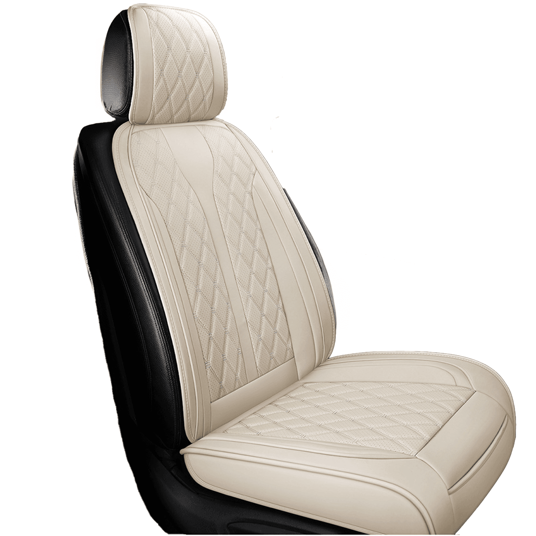 Husă scaune auto din piele PU, universale, pentru scaunele din față, antialunecare, design modern