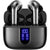Casti Elindor® Wireless In-Ear Cu Afisaj LED, 60h Autonomie, Incarcare Wireless, IPX5, Control Tactil, Cu Microfon, Negru