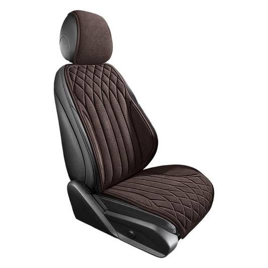 Husă Auto Elindor®, Suede Moale, Universală, Confort Premium, Maro