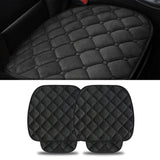 Set 2 Huse Universale Negre de Scaune Auto Elindor®, Anti-Alunecare, Husa Sezut Scaun Sofer din Plus, Bumbac, Matase Elastica, Design Premium pentru Interior Masina, 51x50 cm