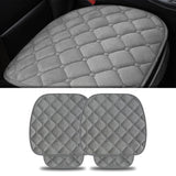 Set 2 Huse Universale Gri de Scaune Auto Elindor®, Anti-Alunecare, Husa Sezut Scaun Sofer din Plus, Bumbac, Matase Elastica, Design Premium pentru Interior Masina, 51x50 cm