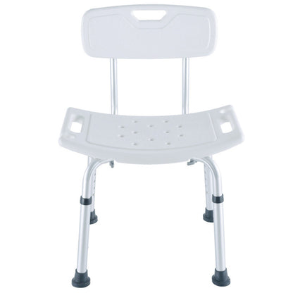 Scaun de Dus Elindor® cu Design Ergonomic si Capacitate 130 Kg, Reglabil pe Inaltime,Perfect pentru Siguranta in Baie, Alb