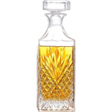 Decantor Elindor® din Sticlă, Dop Pătrat, 798 ml, pentru Whiskey și Vin