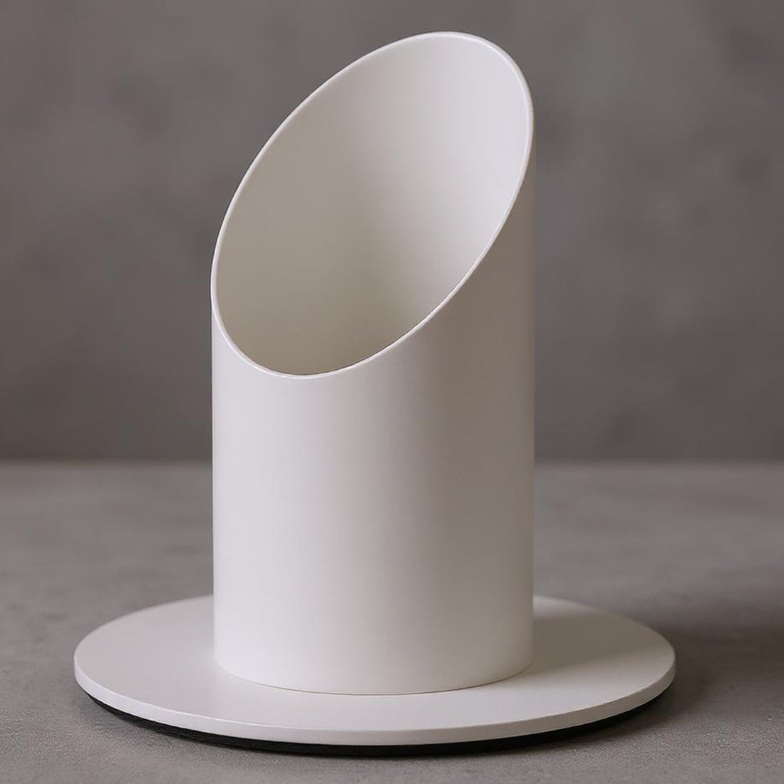 Suport Metalic pentru Lumanare Elindor®, Stil Minimalist, Ideal pentru Evenimente si Ambient, Material Durabil, Set de Spatiu pentru Decor, Suport Lumanare Elegant de Masa pentru Botez, Cununie, Aranjamente, Alb