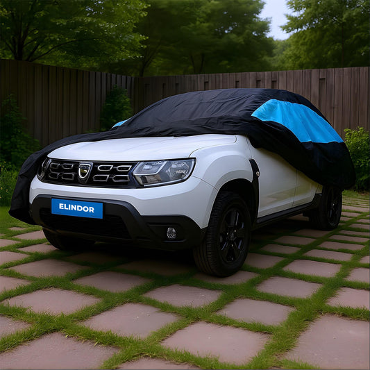 Prelata Auto Premium Elindor® Impermeabila, Antigrindina, Protectie UV Anti Soare , Praf si Zapada, Husa Auto Exterior Universala pentru Masina, Marime SUV XL 500*193*143 cm, Negru