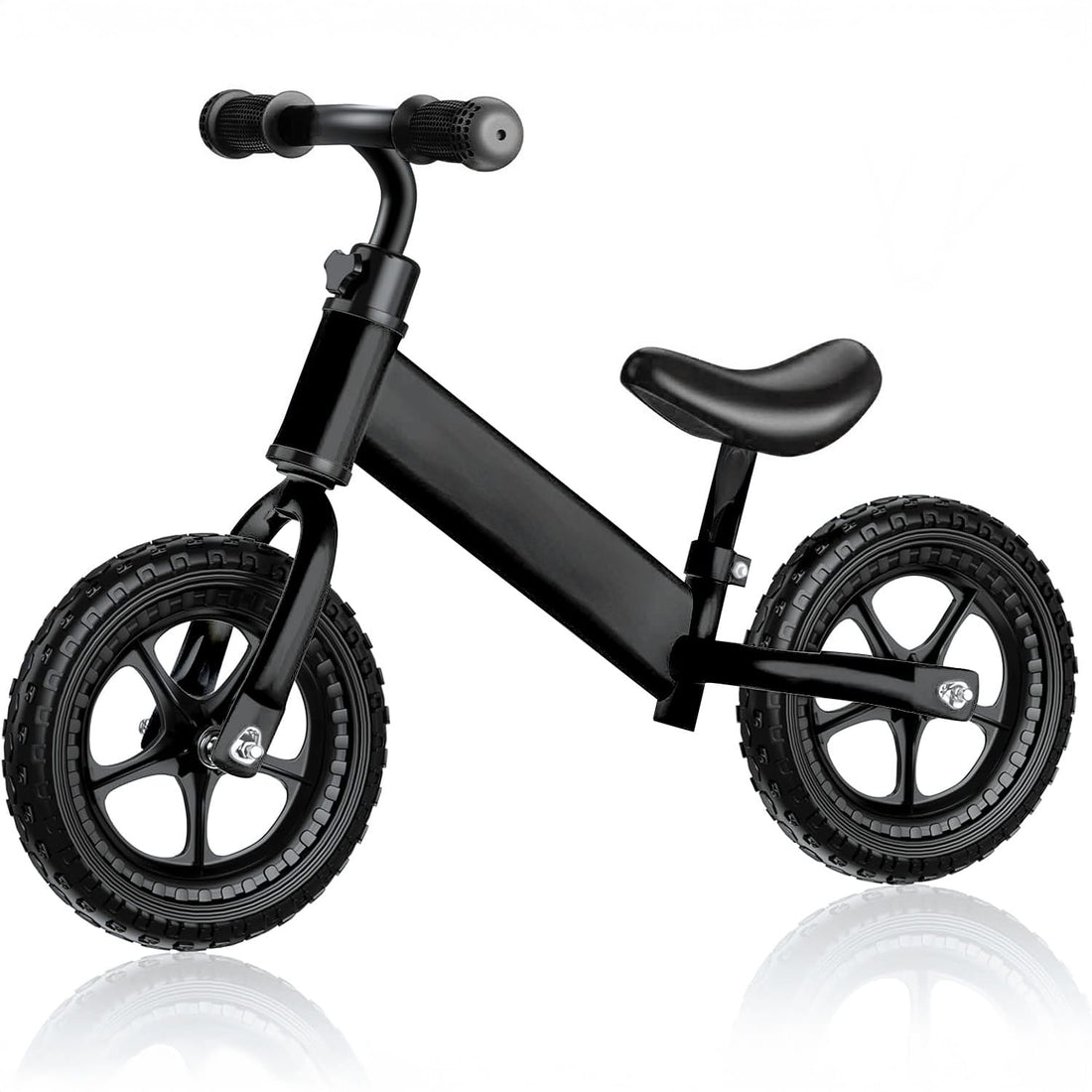 Bicicleta Fara Pedale Elindor®, Scaun Reglabil si Confortabil, Usoara, Negru