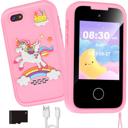 Telefon de Jucărie Elindor® pentru Copii - Roz, cu Funcții Educative