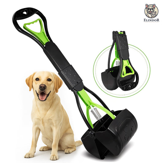 Dispozitiv Portabil Gri de Ridicare Excremente Caine Elindor®, Colector de  Adunat Mizerie Caini/Animale, Ergonomic, Pliabil, Portabil, Design Curatare pentru Toate Suprafetele