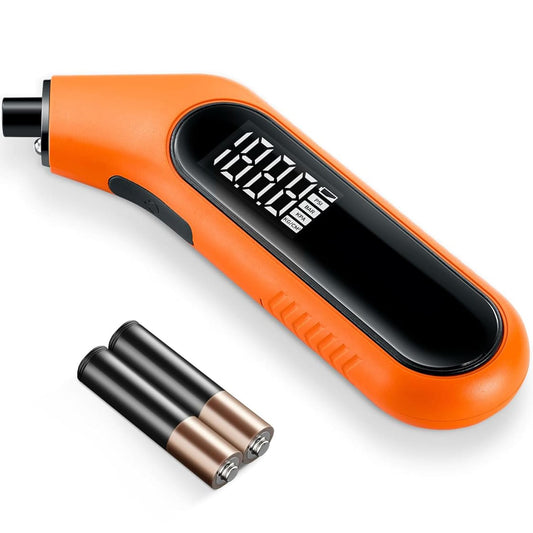 Manometru Digital Elindor® 20.7 bar, Afisaj Mare, Compatibil Schrader & Presta, 4 Unități, Baterii Incluse