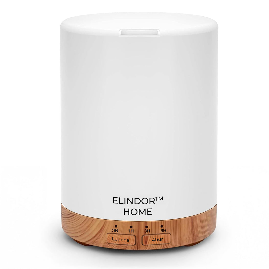 Difuzor de Ulei Esential Elindor® Aromaterapie, Umidificator de Aer, Aparat cu Rezervor 300ml, Capac Opac, Oprire Automata, Ultrasonic, 7 Moduri Lumina Ambientala, 25 dB, Aria de Acoperire 25 m², Alb