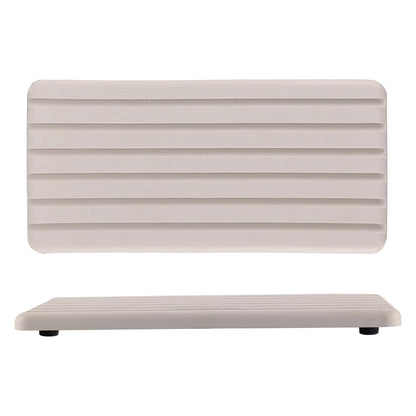 Set 2 Covorase pentru Chiuveta Elindor® din Diatomit, Extra Absorbant, Uscare Rapida, Antiderapante, Design Contemporan si Minimalist, Rezistente la Apa, 21 cm x 10 cm x 1.5 cm, Bej Deschis