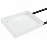 Organizator Multifunctional Elindor® Tip Sertar, cu Adeziv, Suport Metalic Dulap sub Blat Chiuveta, Inaltime Reglabila, Sertar Glisant Organizare pentru Bucatarie, Baie, Camara, Bar, Raft cu Sertare Depozitare Detergenti, Parfumuri, 43x25x9 cm, Alb