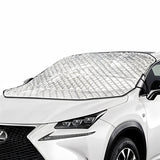 Parasolar Auto Elindor® pentru Parbriz, Magnetic cu 3 Magneti si Aripi Laterale, Material cu 4 Straturi, Universal, Folie pentru Protectie Soare, Anti-inghet, Pliabil, Usor de Depozitat, Accesorii Masina Exterior, 157 x 126 cm, Argintiu