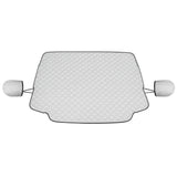 Parasolar Auto Elindor® pentru Parbriz, Magnetic cu 3 Magneti, Material cu 4 Straturi, Universal, Folie pentru Protectie Soare, Anti-inghet, Pliabil, Usor de Depozitat, Accesorii Masina Exterior, 147 x 120 cm, Argintiu