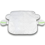 Parasolar Auto Elindor® pentru Parbriz si Oglinzi, Magnetic cu 9 Magneti, cu Banda Reflectorizanta, Material cu 4 Straturi, Universal, Folie pentru Protectie Soare, Anti-inghet, Pliabil, Usor de Depozitat, Accesorii Masina Exterior, 157 x 126 cm, Argintiu