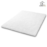 Covor Elindor® Antiderapant, Lavabil, Modern, Ideal pentru Living, Dormitor, Birou, Camera Copiilor, Covor cu Tesatura Lunga si Moale, Curatare Usoara, 120 x 160 cm, Ivory