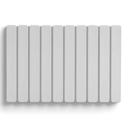 Covor de Baie Elindor® Pliabil, din Diatomit, Antiderapant, Absorbant, Dreptunghiular, Potrivit in Fata la Cada, Cabina de Dus, WC, Chiuveta, Model Uni, 60 x 39 x 1 cm, Alb
