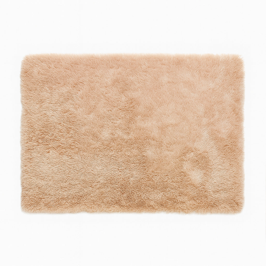 Covor Elindor® Antiderapant, Lavabil, Modern, Ideal pentru Living, Dormitor, Birou, Camera Copiilor, Covor cu Tesatura Lunga si Moale, Curatare Usoara, 120 x 160 cm, Bej