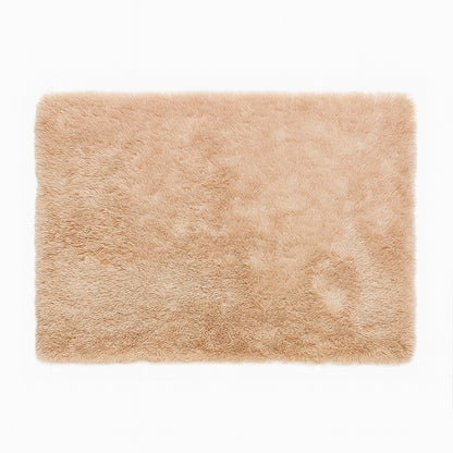 Covor Elindor® Antiderapant, Lavabil, Modern, Ideal pentru Living, Dormitor, Birou, Camera Copiilor, Covor cu Tesatura Lunga si Moale, Curatare Usoara, 120 x 160 cm, Bej