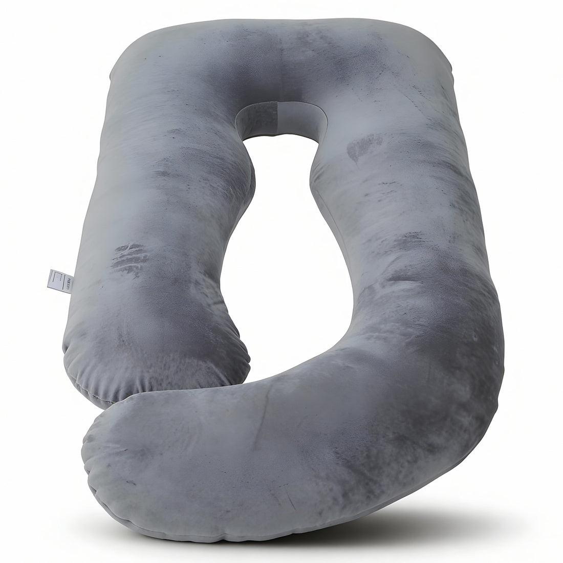 Perna Gravide si Alaptare Elindor®, Multifunctionala, Forma de U, Husa din Bumbac Satinat Detajabila, Lavabila, Suport Burta, Picioare, Cap, Gat, Spate, Ideala Pentru Formit Lateral, 2 kg, 79 x 152  cm, Gri