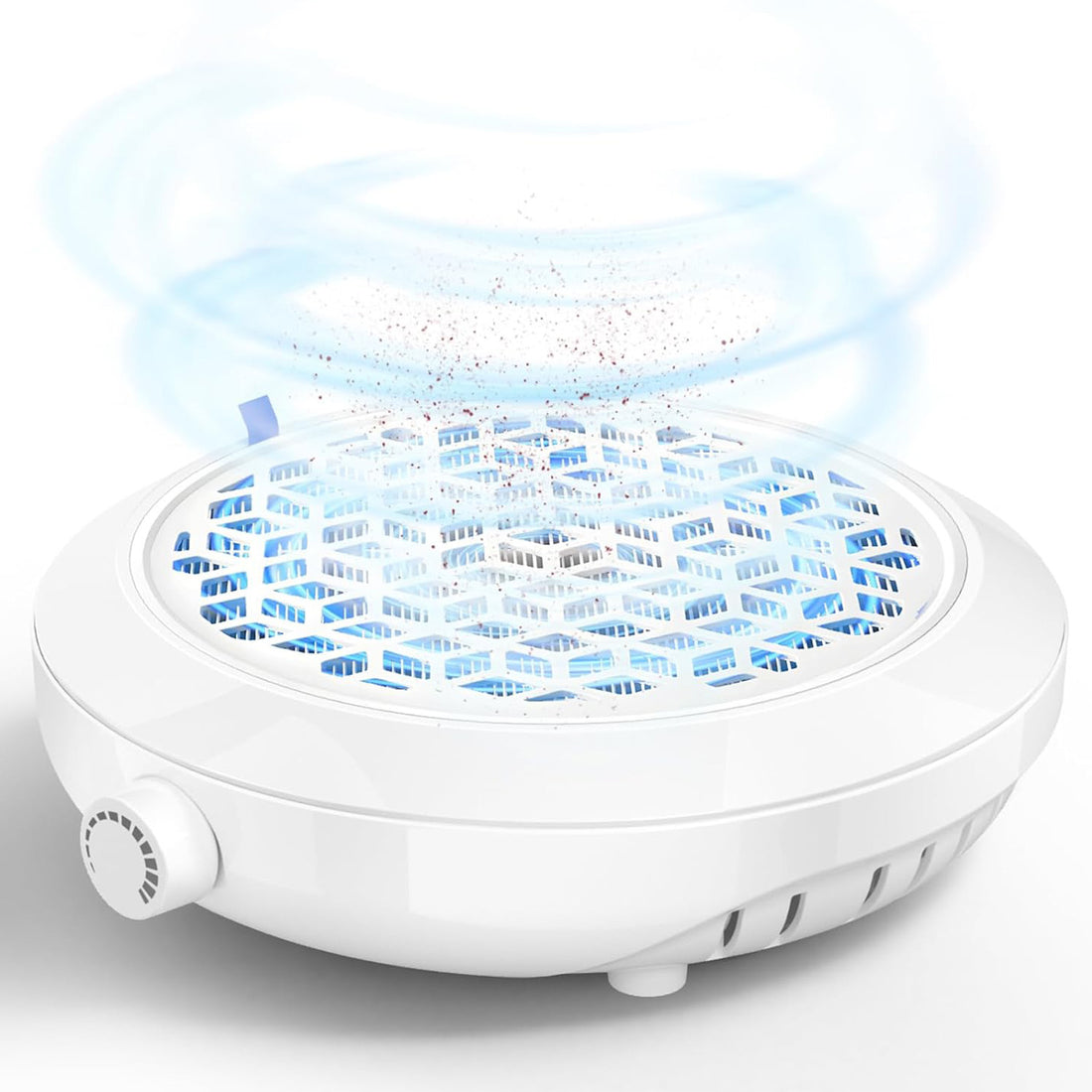 Aspirator Praf Unghii Elindor®, Colector Profesional Manichiura si Pedichiura, 8000 RPM, Aparat cu Ventilator Puternic si Filtru, 10x Viteza Reglabila, Design Compact si Portabil, 25.5x21x7 cm, Ideal pentru Salon sau Acasa, Alb