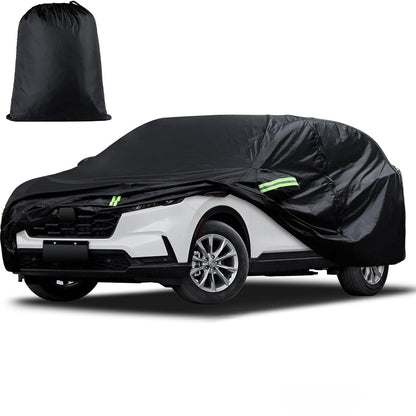 Prelata Auto Neagra 3 Straturi Elindor®, Impermeabila, Toate Anotimpurile, Husa de Protectie Completa, Antigrindina, Ploaie, Anti Soare, Accesorii Masina Exterior, SUV M, 450×183×143 cm