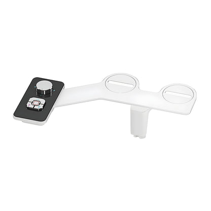 Bideu Retractabil Elindor® pentru Toaleta cu Functie de Auto Curatare, Non Electric, Ultra Slim, Buton Control de Presiune, pentru Igiena Personala, Apa Rece, Kit Accesorii WC, Sistem Bidet pentru Colac si Capac de Toalete, Set pentru Baie, Negru