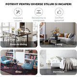 Set 2 Scaune Elindor® Ergonomice, Tip Scoica, Design Contemporan, Scaun cu Spatar si cu Manere, din Catifea cu Picioare Metalice Aurii, Potrivite pentru Living, Bucatarie, Birou, Dormitor, Bej