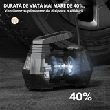 Compresor Auto Portabil 12V DC, Manometru Digital, 100 PSI, 6.9 Bari, cu Lumina LED de Urgență – Ideal pentru Auto, Biciclete, Moto, Saltele și Baloane