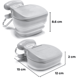 Dispozitiv Portabil pentru Colectarea Excrementelor Canine, Extensibil, Compartiment Sac, Gri