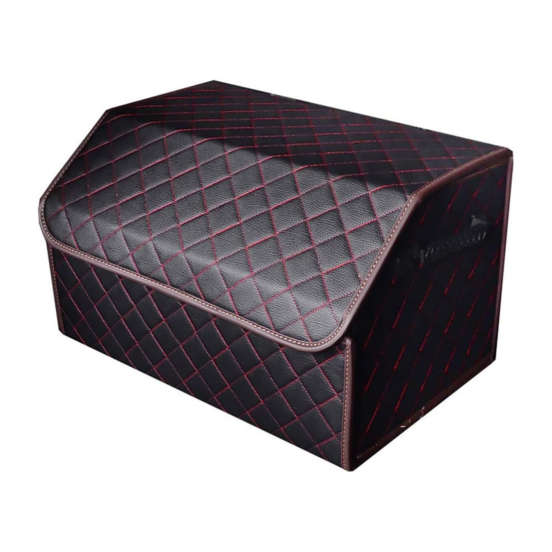 Organizator Portbagaj Auto Premium, Multifuncțional, 66 cm, Pliabil, Negru/Roșu