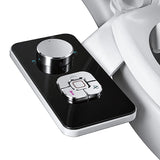 Bideu Retractabil pentru Toaletă cu Auto-Curățare, Control de Presiune, Igienă Personală, Negru