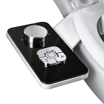 Bideu Retractabil pentru Toaletă cu Auto-Curățare, Control de Presiune, Igienă Personală, Negru