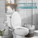 Bideu Retractabil pentru Toaletă cu Auto-Curățare, Control de Presiune, Igienă Personală, Negru