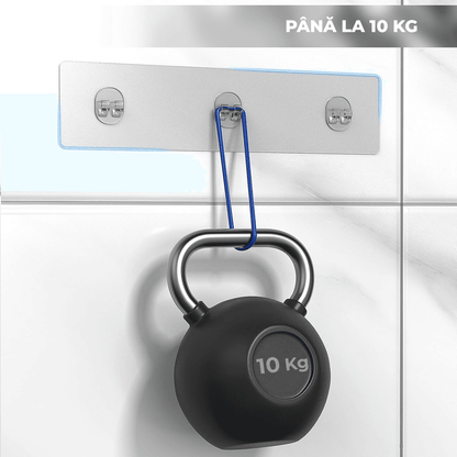 Raft de Duș cu Etajeră și Suport Săpun, Organizator Baie, Oțel Inoxidabil, 2 Rafturi, Negru, cu Adeziv